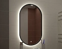 Купить зеркало капсула лофт в черной раме мдф turkana с подсветкой по цене 15 000 ₽ руб.